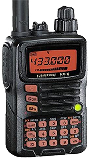 the Yaesu VX-6R radio